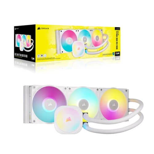 Corsair iCUE Link Titan 360 RX RGB 360mm CPU Liquid Cooler (White)